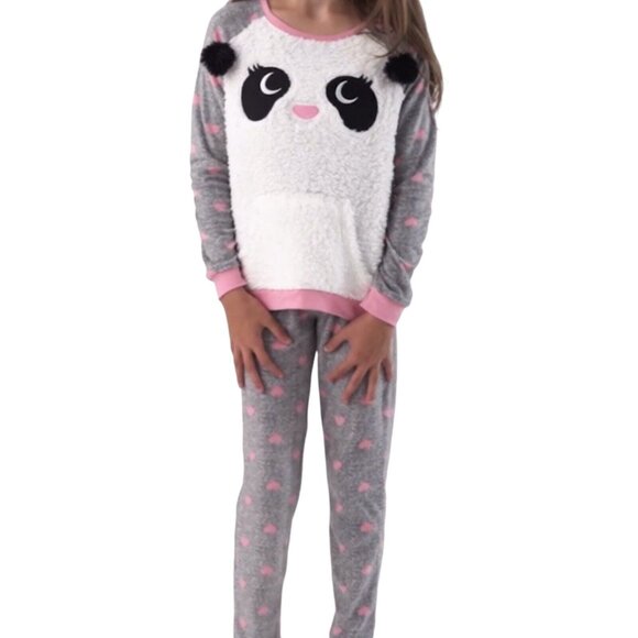 Sleep On It Girl's Size S (7/8) 2-Piece Long-Sleeved Pajama Sleep Set - Picture 3 of 10